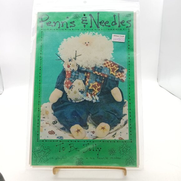 Penns & Needles To Be Jolly Primitive Doll Pattern 1996 - Picture 1 of 2